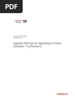 Upgrade Methods For Upgrading To Oracle Database 11g Release 2