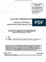 Military Specification: Manuals, Technical: Repair Parts and Special Tools List