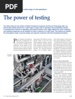 The Power of Testing: Pilot Testing Services For A Wide Range of Unit Operations