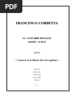 Francesco Corbetta: La Guitarre Royalle