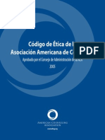 Codigo de Etica de La Asociacion Americana de Consejeria