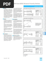 3RG6 Sonar-BERO Ultrasonic Proximity Switches: General