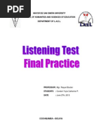 Listening Test