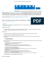 How Can I Prevent Users From Connecting To A USB Storage Device