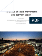 The Shape of Social Movements and Activism Today (Slides For Essex Radical Conference On Nov 14, 2013)