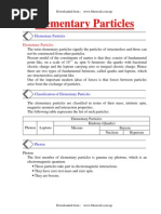 Physics Notes On Elementary Particles