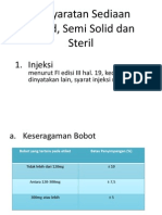 Lanjutan Persyaratan Sediaan Liquid, Semi Solid Dan Steril