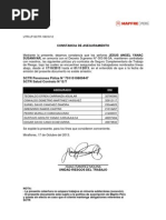 Constancia de Aseguramiento SCTR