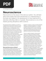 Neuroscience: Why Study Neuroscience at Bristol?