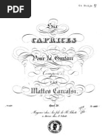 Matteo Carcassi - 6 Caprices Pour Guitare Op 26