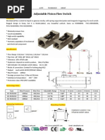 GE-342 Adjustable Piston Oil Flow Switches