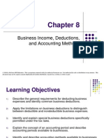 Business Income, Deductions, and Accounting Methods