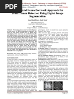 An Artificial Neural Network Approach For Brain Tumor Detection Using Digital Image Segmentation