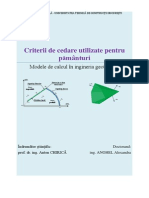 Criterii de Cedare Utilizate Pentru Pamanturi