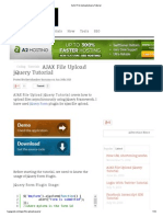 AJAX File Upload Jquery Tutorial