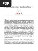 LACAN Seminario 21 Los Incautos