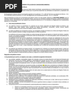 El Procedimiento Ordinario Minero Titulación de Concesiones Mineras