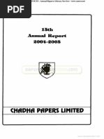 Chadha Papers Limited 2005