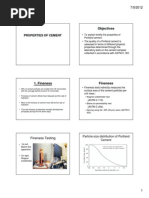 Properties of Cement