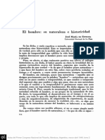 ESTRADA, J.M.de - El Hombre, Su Naturaleza e Historicidad