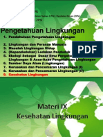 Materi IX - Pengetahuan Lingkungan