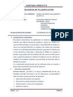 Memorandum de Planificación Final