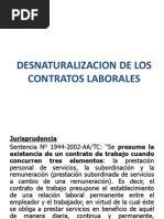 Desnaturalizacion de Contrato