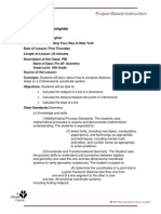 5e Lesson Plan Coordinate System