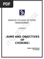 Aim and Objective of Cooking Food