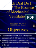 Which Dial Do I Turn! The Essence of Mechanical Ventilation