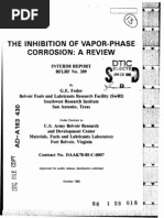 Inhibation of Vapour Phase Corrosion