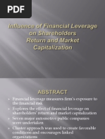 Influence of Financial Leverage On Shareholders