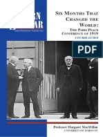 Peacemakers SIX MONTHS THAT CHANGED THE WORLD: THE PARIS PEACE CONFERENCE OF 1919. Margaret MacMillan