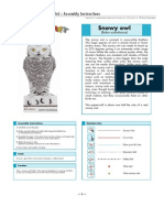 Snowy Owl (Female) : Assembly Instructions