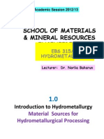 EBS 315 L2 - Intro Hydrometallurgy (13 Sept 2012)