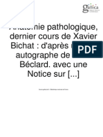 Bichat 1 Anatomie Pathologique