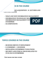 Topics Covered in The Course