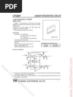 Linear Integrated Circuit: Low Frequency Power Amplifier