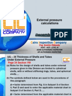 ASME VIII Div. 1 - 5 External Pressure