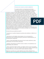 La Importancia de Cuidar El Medio Ambiente