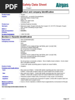 Msds of Oxygen