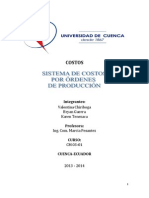 Costos Por Ordenes de Producción PDF