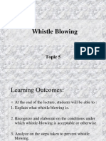 CE Topic 5 - Whistle Blowing July Sem 2008