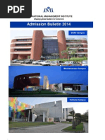 Admission Bulletin 201 IMI