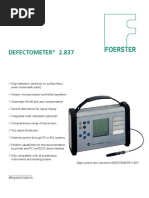 Defectometer 2.837: Eddy Current Test Instrument DEFECTOMETER 2.837