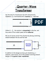 The Quarter Wave Transformer