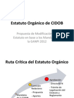 Estatuto Orgánico de CIDOB