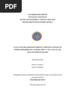 Evaluacion Del Dimensionamiento y Especificacion de Los Intercambiadores de Calor Del Tren "C" de La Planta de Fraccionamiento de Jose