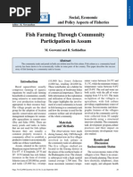 Fish Farming Through Community Participation in Assam: Socscience