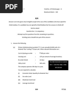 Ca-Ipcc Cost-Fm Question Paper Nov 13